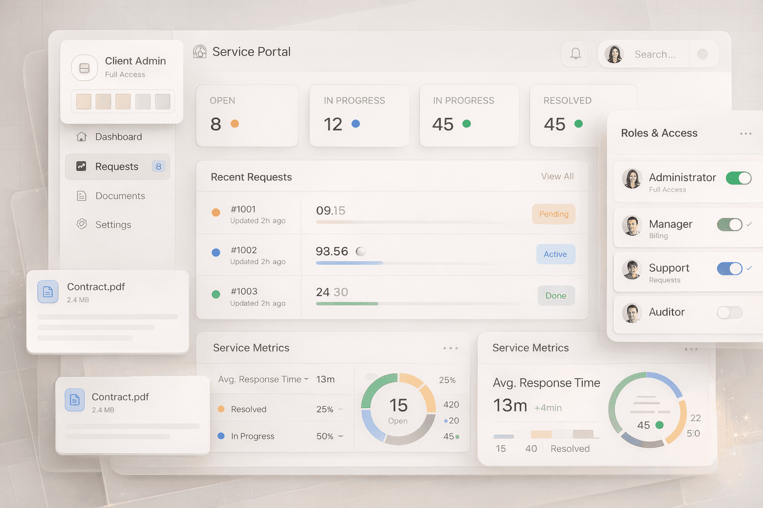 Клиентский портал и dashboard